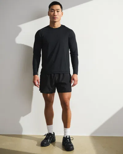 Abercrombie & Fitch Ypb Sweatwik Long-sleeve Tee In Black