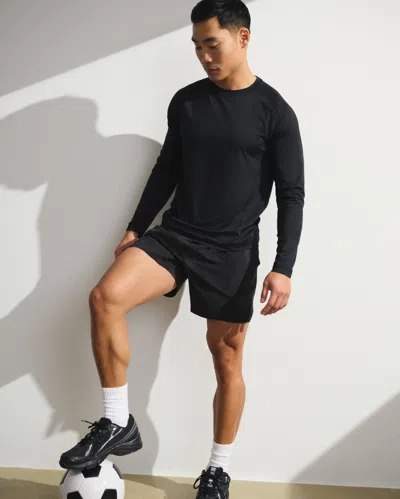 Abercrombie & Fitch Ypb Sweatwik Long-sleeve Tee In Black