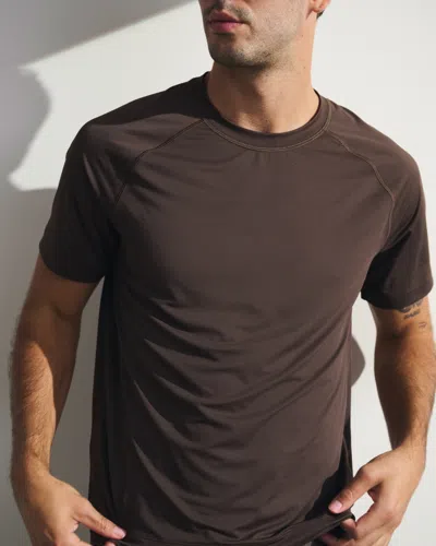 Abercrombie & Fitch Ypb Sweatwik Tee In Brown