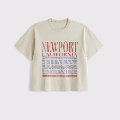 Abercrombie & Fitch Ypb Active Heavyweight Cotton Tee In Brown