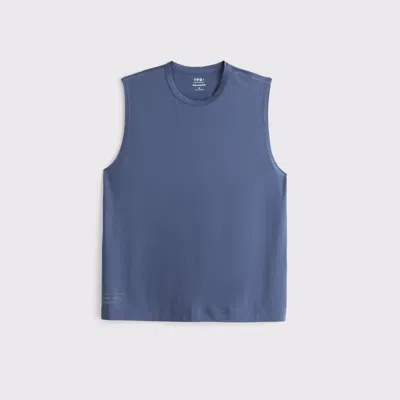 Abercrombie & Fitch Ypb Sweatwik Muscle Tank In Blue
