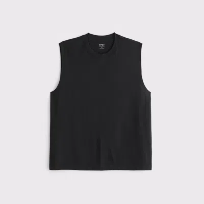 Abercrombie & Fitch Ypb Active Cotton-blend Muscle Tank In Black