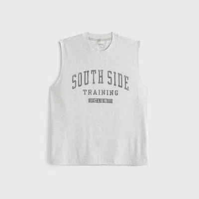 Abercrombie & Fitch Ypb Active Cotton-blend Muscle Tank In Gray