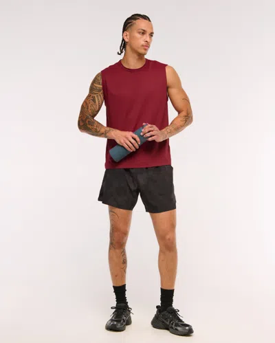 Abercrombie & Fitch Ypb Sweatwik Muscle Tank In Red