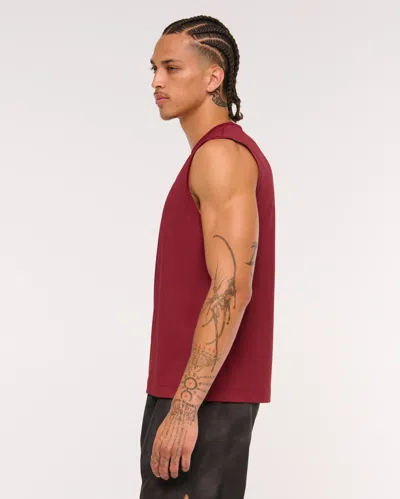 Abercrombie & Fitch Ypb Sweatwik Muscle Tank In Red
