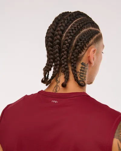 Abercrombie & Fitch Ypb Sweatwik Muscle Tank In Red