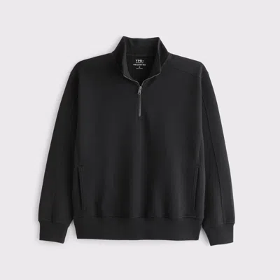 Abercrombie & Fitch Ypb Neoknit Max Half-zip In Black