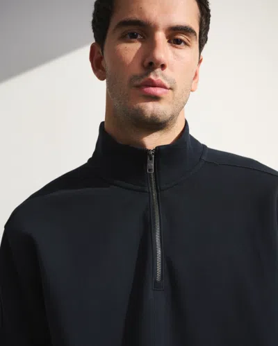 Abercrombie & Fitch Ypb Neoknit Max Half-zip In Black