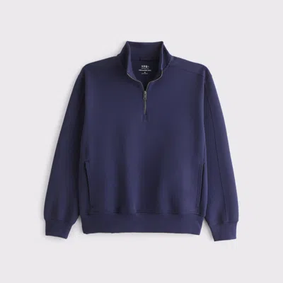 Abercrombie & Fitch Ypb Neoknit Max Half-zip In Blue