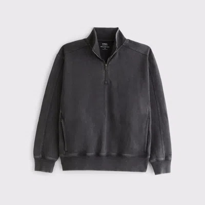 Abercrombie & Fitch Ypb Neoknit Max Half-zip In Gray