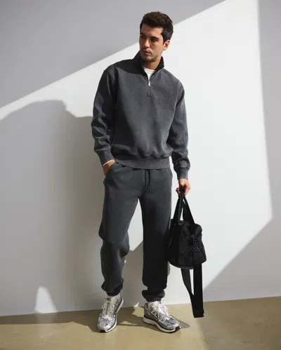 Abercrombie & Fitch Ypb Neoknit Max Half-zip In Gray