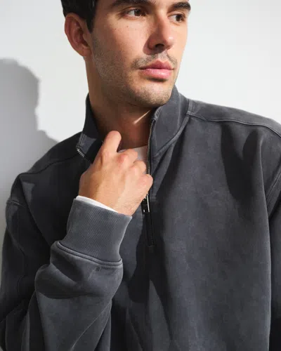 Abercrombie & Fitch Ypb Neoknit Max Half-zip In Gray