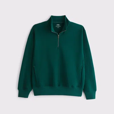 Abercrombie & Fitch Ypb Neoknit Max Half-zip In Green