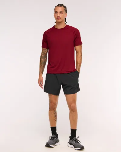 Abercrombie & Fitch Ypb Sweatwik Tee In Red