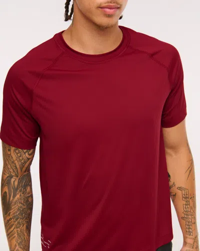 Abercrombie & Fitch Ypb Sweatwik Tee In Red
