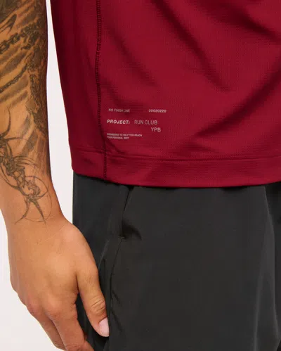 Abercrombie & Fitch Ypb Sweatwik Tee In Red