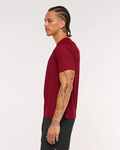 Abercrombie & Fitch Ypb Sweatwik Tee In Red