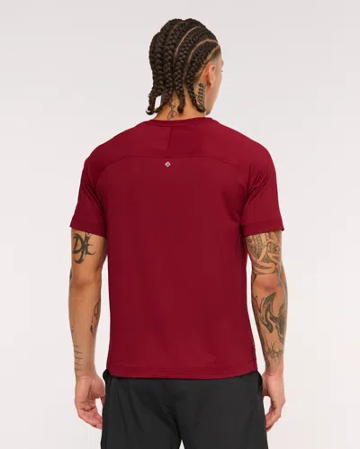 Abercrombie & Fitch Ypb Sweatwik Tee In Red