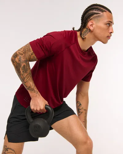 Abercrombie & Fitch Ypb Sweatwik Tee In Red