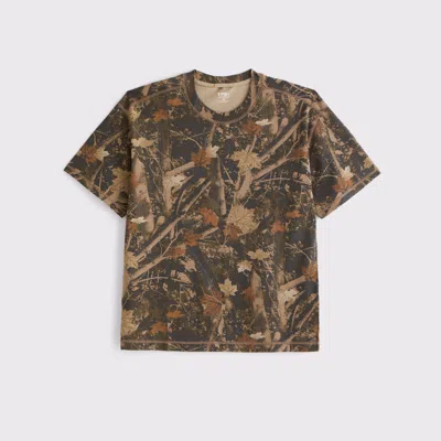 Abercrombie & Fitch Ypb Active Cotton-blend Tee In Black