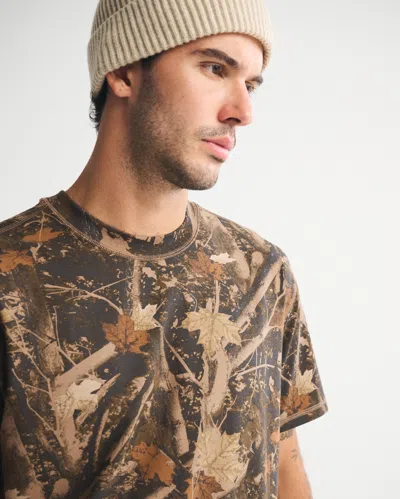 Abercrombie & Fitch Ypb Active Cotton-blend Tee In Black