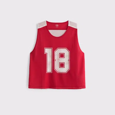 Abercrombie & Fitch Ypb Mesh Tank In Red