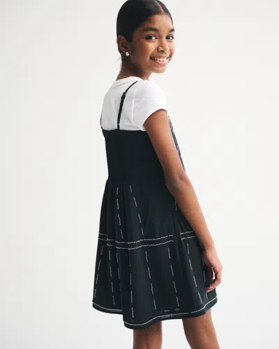 Abercrombie & Fitch Beaded Mini Dress In Black