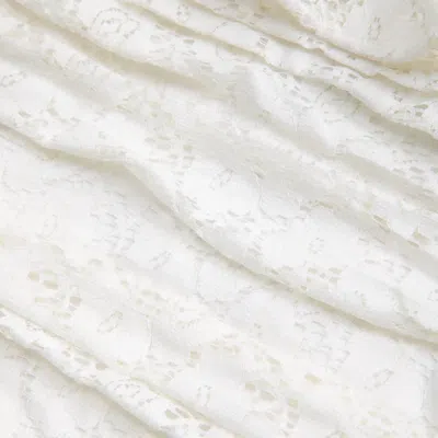 Abercrombie & Fitch Lace Off-the-shoulder Mini Dress In White