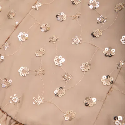 Abercrombie & Fitch Sequin Drop-waist Mini Dress In Brown