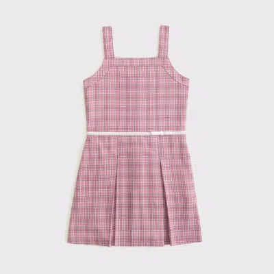 Abercrombie & Fitch Pleated Mini Dress In Pink