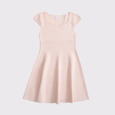 Abercrombie & Fitch Cap Sleeve Mini Sweater Dress In Neutral