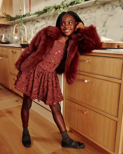 Abercrombie & Fitch Sequin Drop-waist Mini Dress In Red