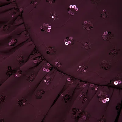 Abercrombie & Fitch Sequin Drop-waist Mini Dress In Red