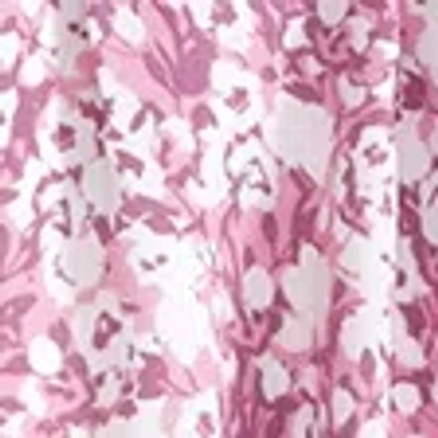 Abercrombie & Fitch Long-sleeve Babydoll Mini Dress In Purple