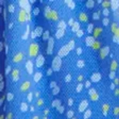 Abercrombie & Fitch Ypb Mesh Mini Dress In Blue