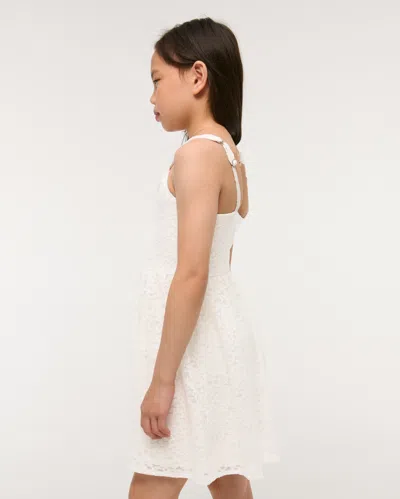 Abercrombie & Fitch Lace Mini Dress In White