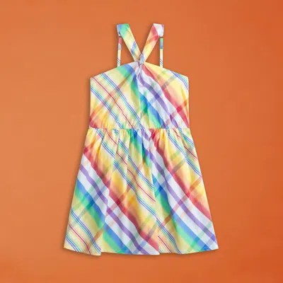 Abercrombie & Fitch Kids Pride Halter Mini Dress In Multi