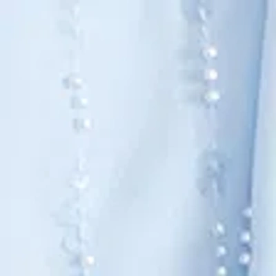 Abercrombie & Fitch Sequin Bubble Hem Mini Dress In Blue