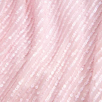 Abercrombie & Fitch Short-sleeve Sequin Belted Mini Dress In Pink