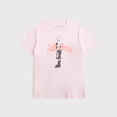 Abercrombie & Fitch Oversized Sabrina Carpenter Graphic Tee In Multi