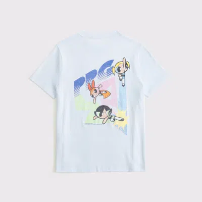 Abercrombie & Fitch Oversized Powerpuff Girls Graphic Tee In Blue