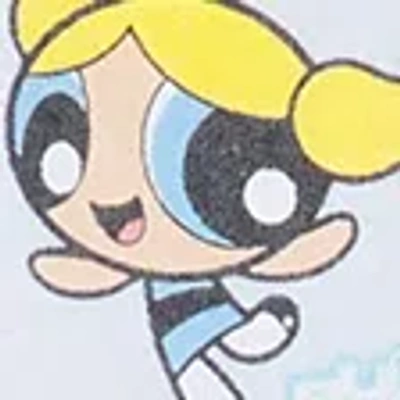 Abercrombie & Fitch Oversized Powerpuff Girls Graphic Tee In Blue