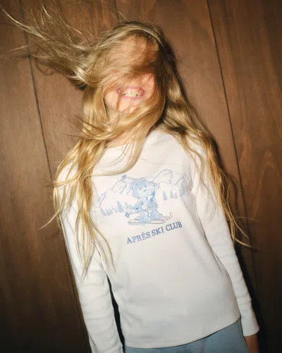 Abercrombie & Fitch Long-sleeve Care Bears Graphic Tee In White