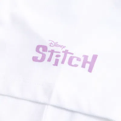 Abercrombie & Fitch Oversized Lilo & Stitch Graphic Tee In White