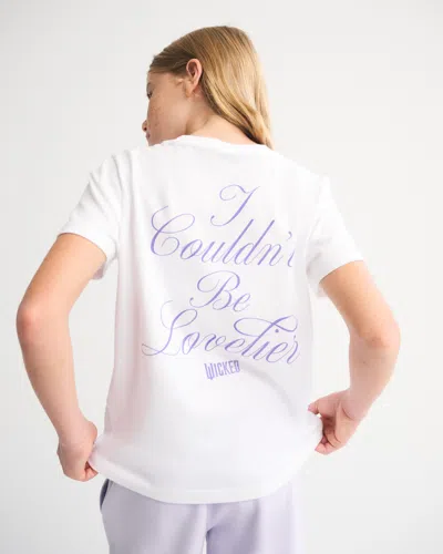 Abercrombie & Fitch Oversized Wicked Graphic Tee In White