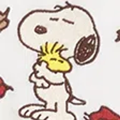 Abercrombie & Fitch Oversized Long-sleeve Snoopy Graphic Tee In White