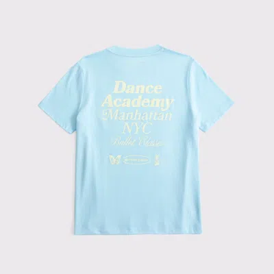 Abercrombie & Fitch Oversized Graphic Logo Tee In Blue