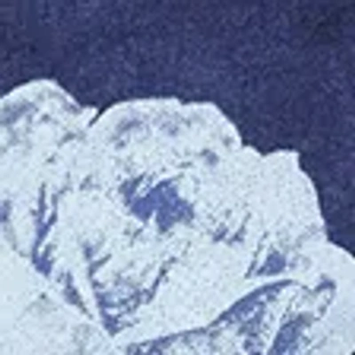 Abercrombie & Fitch Off-the-shoulder Graphic Tee In Blue