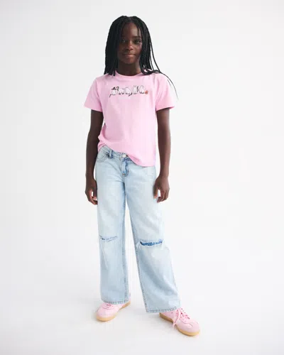 Abercrombie & Fitch Halloween Graphic Tee In Pink