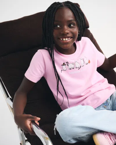 Abercrombie & Fitch Halloween Graphic Tee In Pink